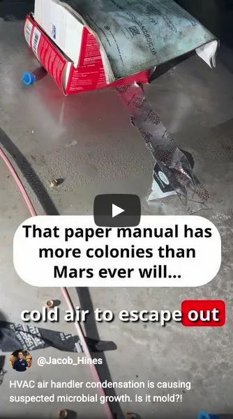 HVAC Condensation: Air Handler Sweating Causes Mold In Attics