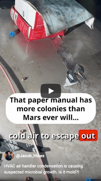 HVAC Condensation: Air Handler Sweating Causes Mold In Attics