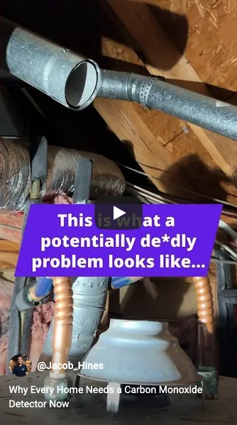 Water Heater Vent Disconnected Leaking Carbon Monoxide