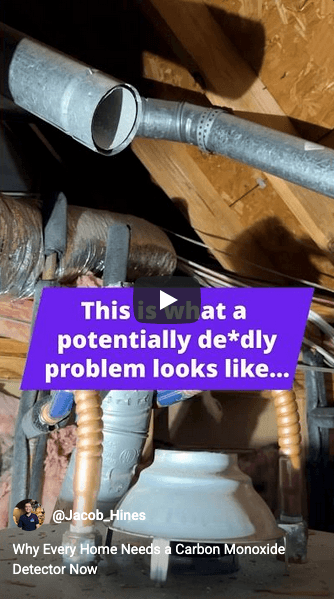 Water Heater Vent Disconnected Leaking Carbon Monoxide